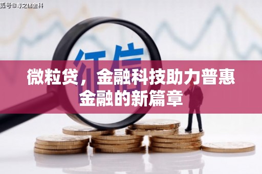 田家庵微粒贷，金融科技助力普惠金融的新篇章