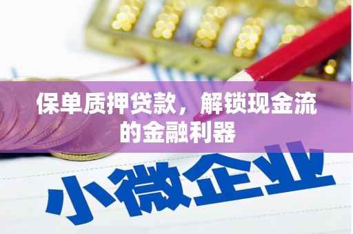 田家庵保单质押贷款，解锁现金流的金融利器