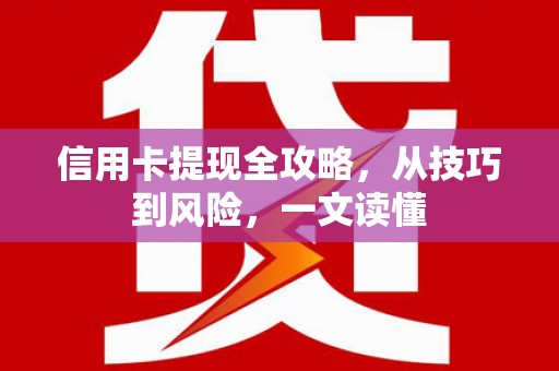 田家庵信用卡提现全攻略，从技巧到风险，一文读懂