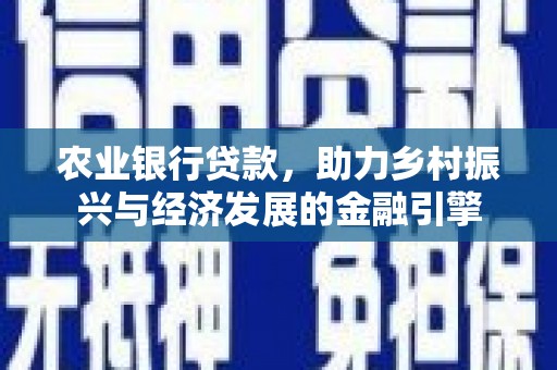 田家庵农业银行贷款，助力乡村振兴与经济发展的金融引擎
