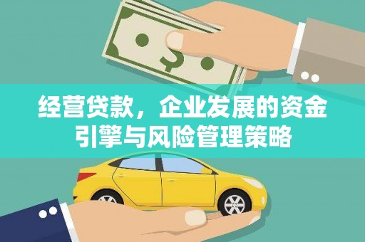 田家庵经营贷款，企业发展的资金引擎与风险管理策略