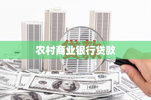 田家庵农村商业银行贷款