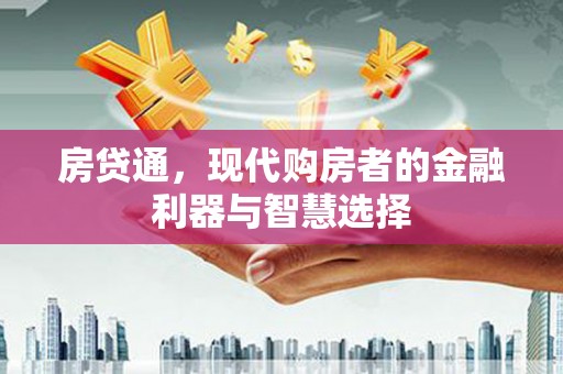 田家庵房贷通，现代购房者的金融利器与智慧选择