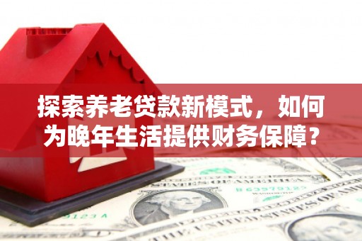 田家庵探索养老贷款新模式，如何为晚年生活提供财务保障？