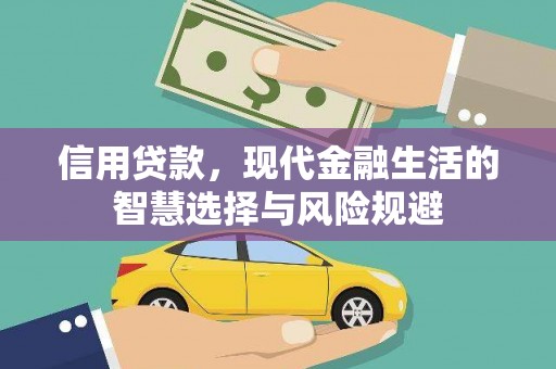 田家庵信用贷款，现代金融生活的智慧选择与风险规避