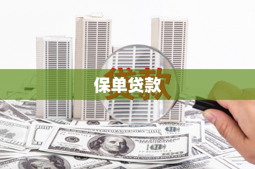 田家庵保单贷款