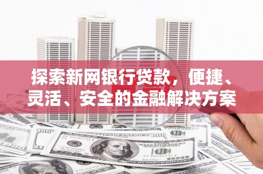 田家庵探索新网银行贷款，便捷、灵活、安全的金融解决方案