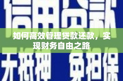 田家庵如何高效管理贷款还款，实现财务自由之路