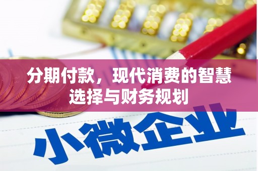 田家庵分期付款，现代消费的智慧选择与财务规划