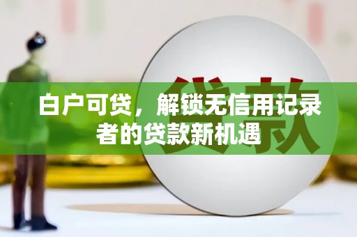 田家庵白户可贷，解锁无信用记录者的贷款新机遇