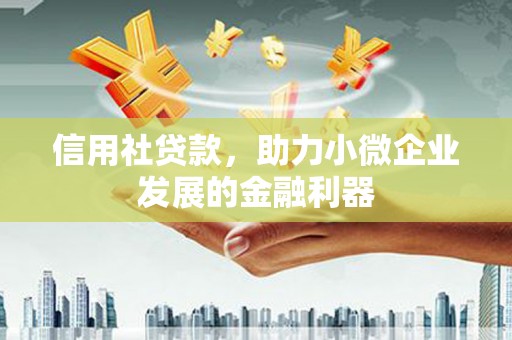 田家庵信用社贷款，助力小微企业发展的金融利器