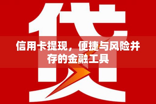 田家庵信用卡提现，便捷与风险并存的金融工具
