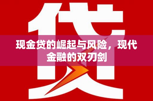 田家庵现金贷的崛起与风险，现代金融的双刃剑