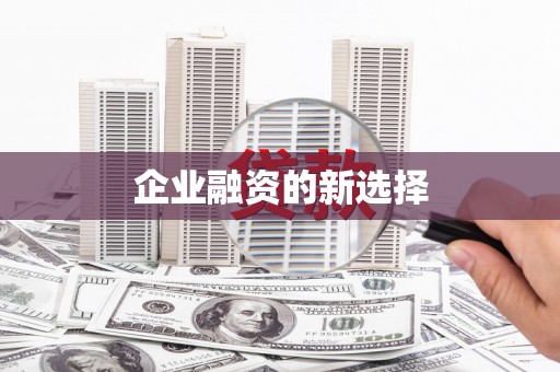 田家庵企业融资的新选择