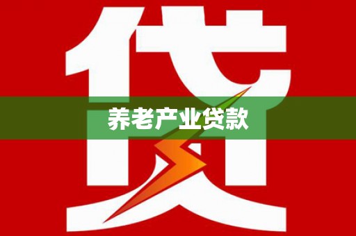田家庵养老产业贷款