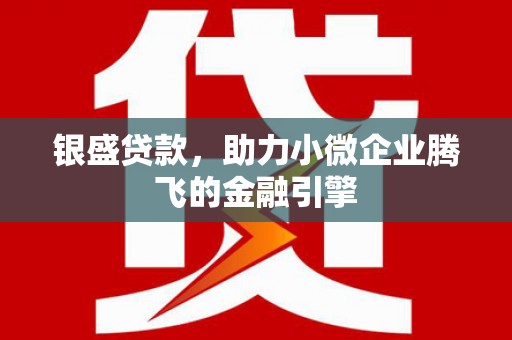 田家庵银盛贷款，助力小微企业腾飞的金融引擎