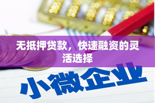 田家庵无抵押贷款，快速融资的灵活选择