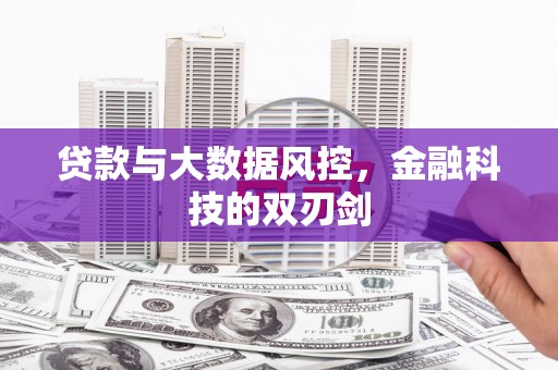 田家庵贷款与大数据风控，金融科技的双刃剑