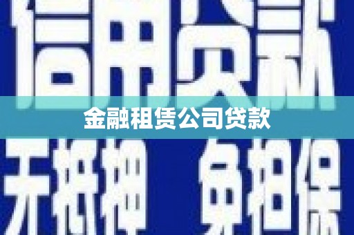 田家庵金融租赁公司贷款