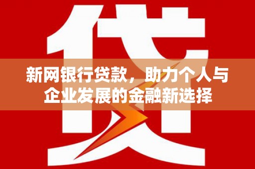 田家庵新网银行贷款，助力个人与企业发展的金融新选择
