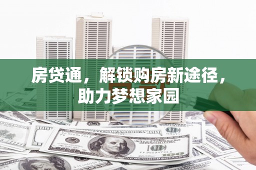 田家庵房贷通，解锁购房新途径，助力梦想家园