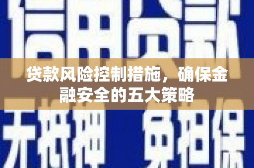 田家庵贷款风险控制措施，确保金融安全的五大策略