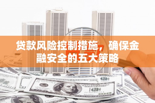 田家庵贷款风险控制措施，确保金融安全的五大策略