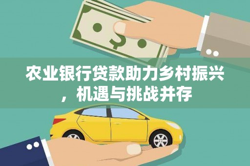 田家庵农业银行贷款助力乡村振兴，机遇与挑战并存