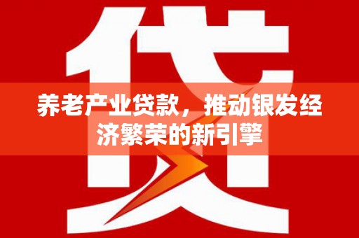 田家庵养老产业贷款，推动银发经济繁荣的新引擎