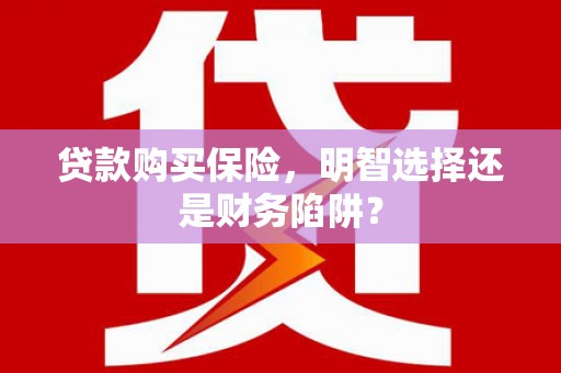 田家庵贷款购买保险，明智选择还是财务陷阱？