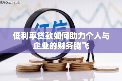 田家庵低利率贷款如何助力个人与企业的财务腾飞