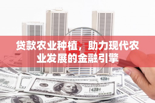 田家庵贷款农业种植，助力现代农业发展的金融引擎