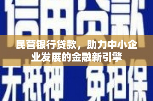 田家庵民营银行贷款，助力中小企业发展的金融新引擎