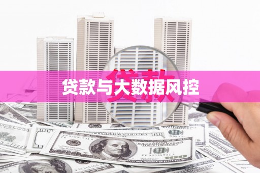 田家庵贷款与大数据风控