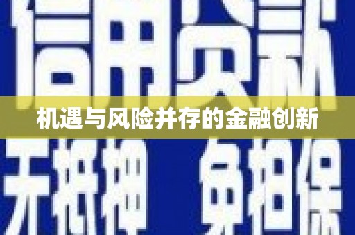 田家庵机遇与风险并存的金融创新