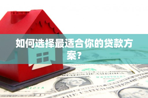 田家庵如何选择最适合你的贷款方案？