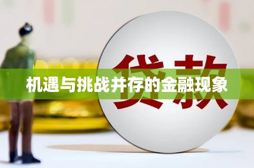 田家庵机遇与挑战并存的金融现象